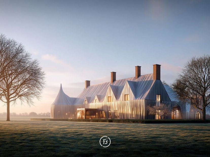 Gelegen in de landelijke omgeving van Moeskroen, bevindt dit uitzonderlijk domein zich op een terrein van ongeveer 2 hectare, omringd door uitgestrekt