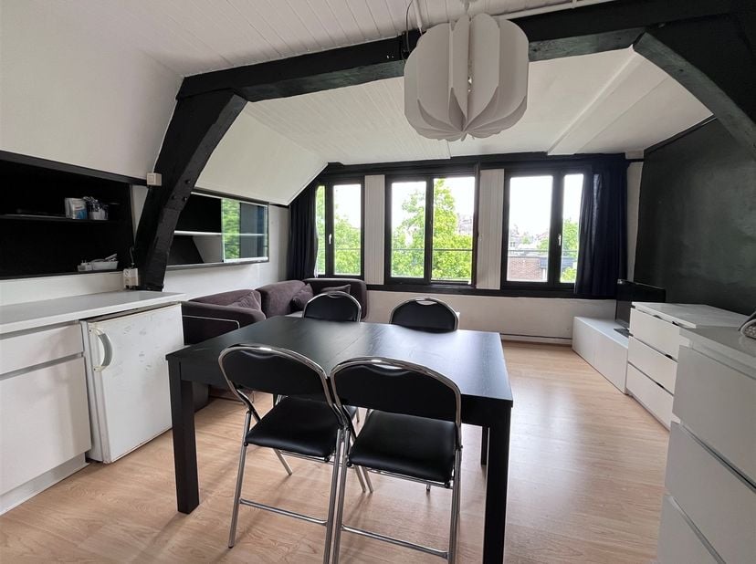 ALL-IN (€ 770, -) (incl. Eau, gaz et électricité) Appartement duplex près de l'université d'Anvers.<br />
Situé au 2ème et 3ème étage, accessible uni