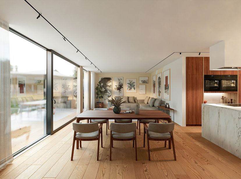 Bel-étagewoningen gelegen op een steenworp van de Plaats van Rekkem.Aan de Frans-Belgische grens charmeert dit rustige dorp door de ideale balans tuss
