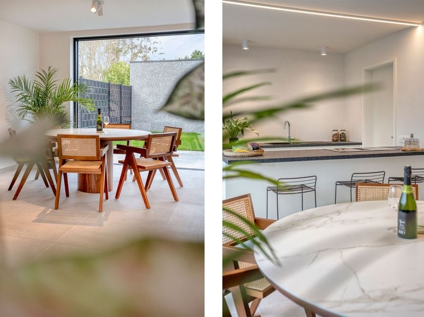Residentieel wonen in het landelijke Jonkershove (deelgemeente van Houthulst) waarbij iedere woning voorzien is van een ruim bijgebouw van ca. 40 m² (