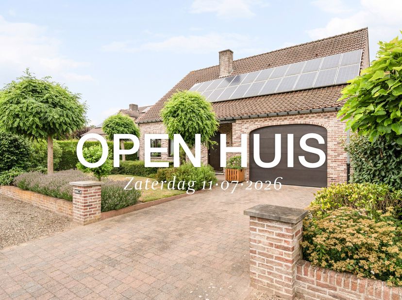 Open huis op zaterdag 11/07/2026 tussen 10u en 13u.<br />
<br />
<br />
Deze ruime open bebouwing is gelegen op een perceel van 920 m² in een rustige