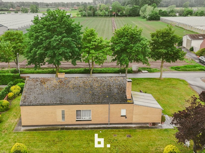 Deze bungalow biedt tal van mogelijkheden voor wie op zoek is naar een renovatieproject op een rustige en gegeerde ligging. De woning omvat een inkomh