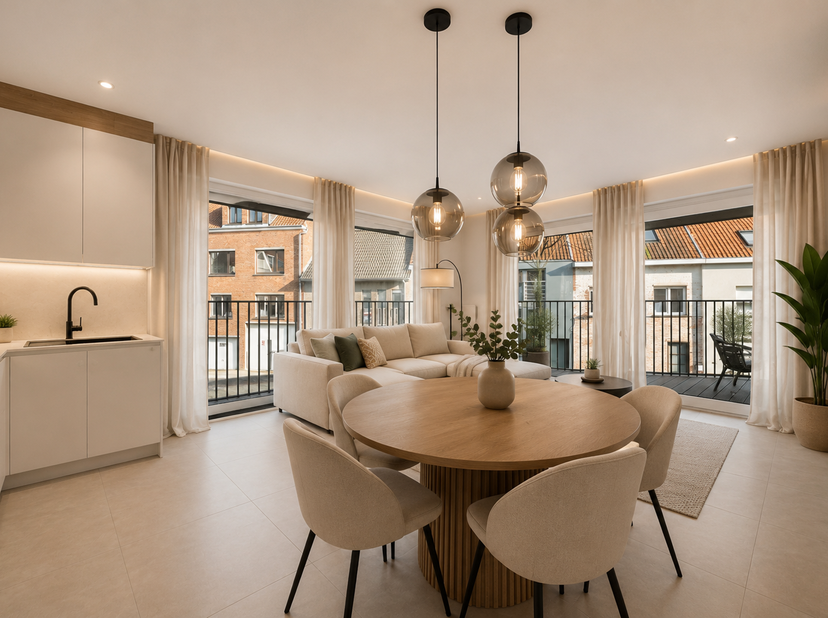 Dit gezellig 1-slaapkamer appartement is gelegen in een recent gebouw in het centrum van Zeebrugge, op een toplocatie vlakbij winkels, openbaar vervoe