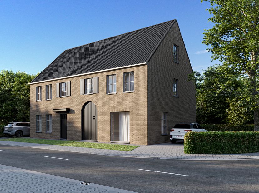 Deze halfopen woning is rustig gelegen in het gezellige centrum van Dessel.<br />
Deze woning is gebouwd op lot 23 met een perceeloppervlakte van 342