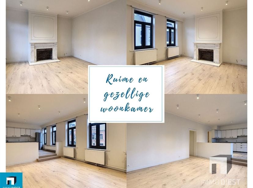 Ruim appartement (135m²) in centrum Tessenderlo te huur.<br />
Het appartement werd met de beste materialen afgewerkt.<br />
Ideaal gelegen met park