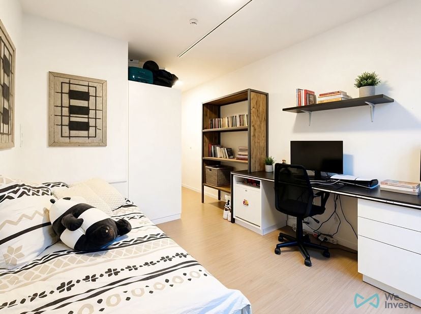 Info et visites : maxime.l@weinvest.be - 02 315 77 22<br />
We Invest vous présente en exclusivité ce kot étudiant au sein de la résidence STUDEOPOLIS