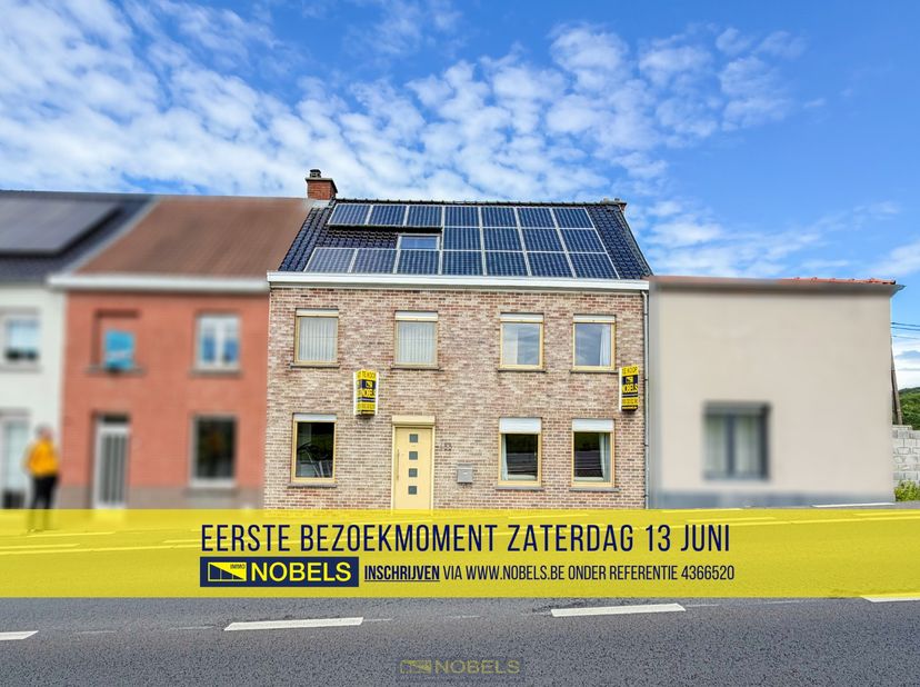 1ste bezoekdag zaterdag 13 juni! Inschrijven kan via www.nobels.be onder referentienummer 4366520.<br />
<br />
INSTAPKLARE GEZINSWONING gelegen op ee