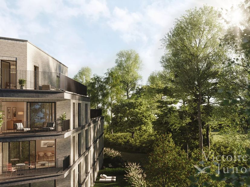 Het nieuwe appartementenproject "Les Promenades d'Uccle" wordt aangevuld met dit prachtig atypische nieuwe gebouw "CANOPEE." Victoire-JUNOT biedt u:<b