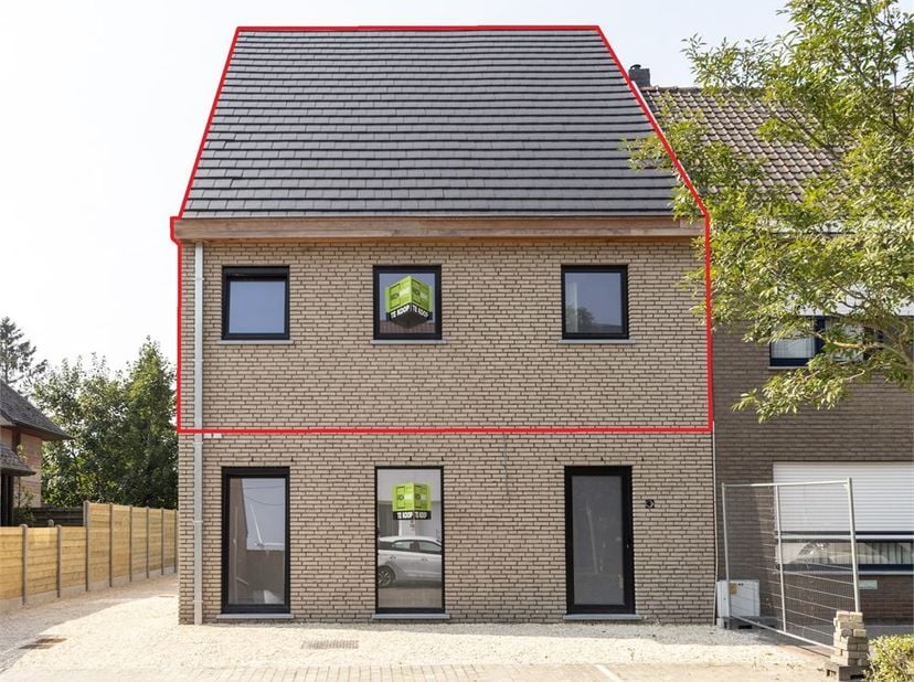 NIEUWBOUW DUPLEX AAN REGISTRATIERECHTEN (2 of 12 % )  Deze splinternieuwe DUPLEX is gelegen te Kerkbrugge, een deelgemeente van Evergem.  Met een ligg