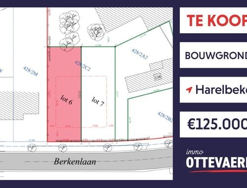                                         Terrain à bâtir à vendre à Harelbeke, € 125.000

