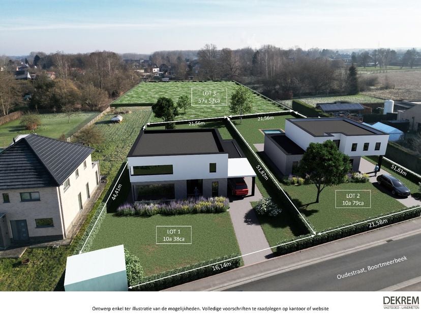 Mooi perceel bouwgrond, geschikt voor het oprichten van een vrijstaande woning met een gevelbreedte van ± 13,82m. Goede verbindingen met privaat en op