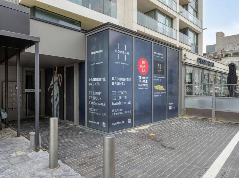 Espace commercial moderne de nouvelle construction de 181 m² à louer dans un emplacement privilégié à Oostduinkerke<br />
<br />
Cet établissement est
