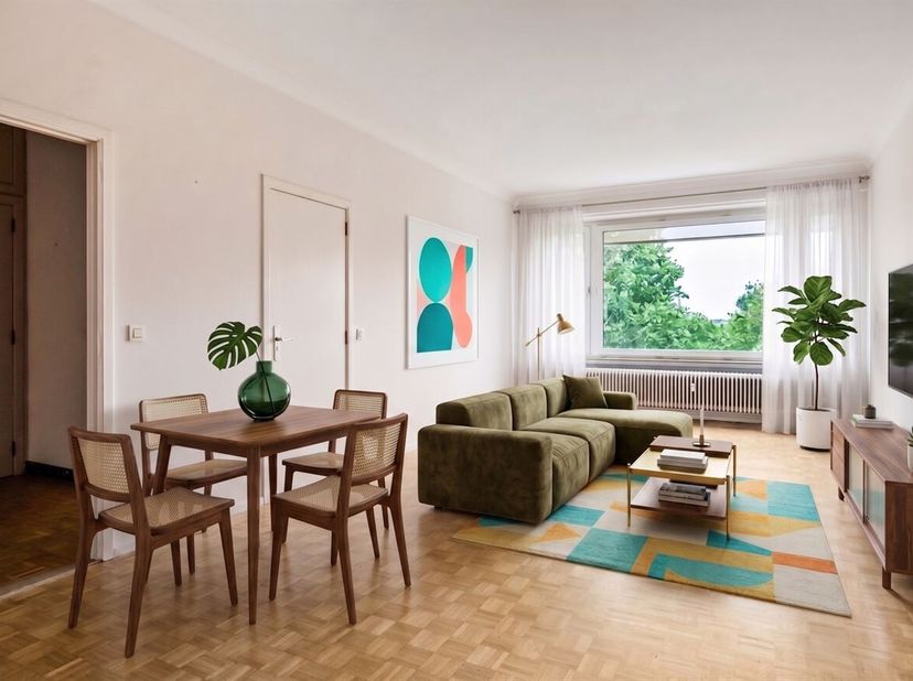 Instapklaar en ruim appartement (110m²) met 2 slaapkamers, terras, kelder en autostaanplaats (Optioneel bij aan te kopen t.w.v. 17.500EUR) op toplocat