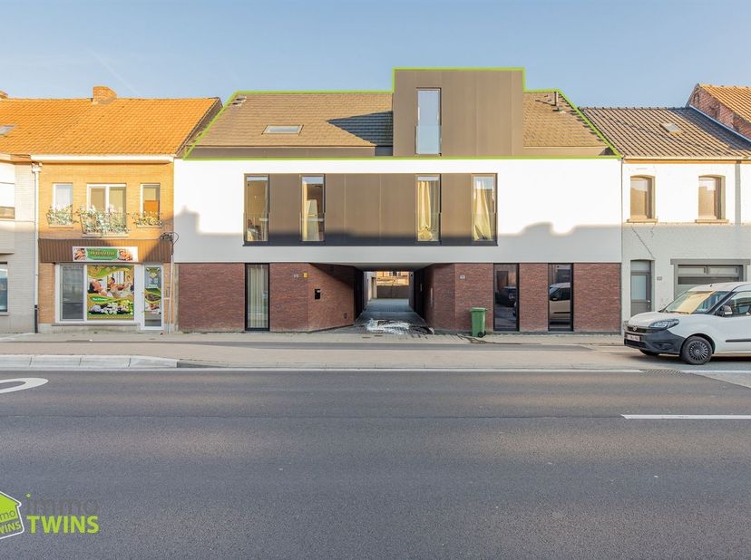 Modern appartement met terras en staanplaats te Grembergen bij Dendermonde. Dit appartement maakt deel uit van een kleinschalige residentie van 5 appa