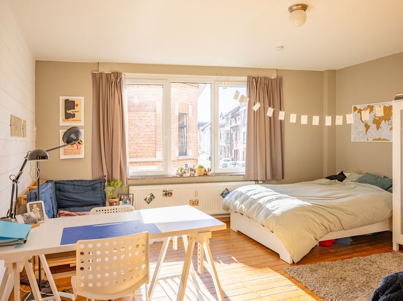Deze verzorgde studentenwoning is ideaal gelegen op wandelafstand van verschillende faculteiten in Leuven, in het hart van een bruisende studentenstad