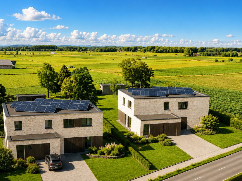 Droom je van modern wonen in alle rust, omringd door uitgestrekte velden en natuur? In dit stijlvolle nieuwbouwproject in Adegem ontdek je vier hedend