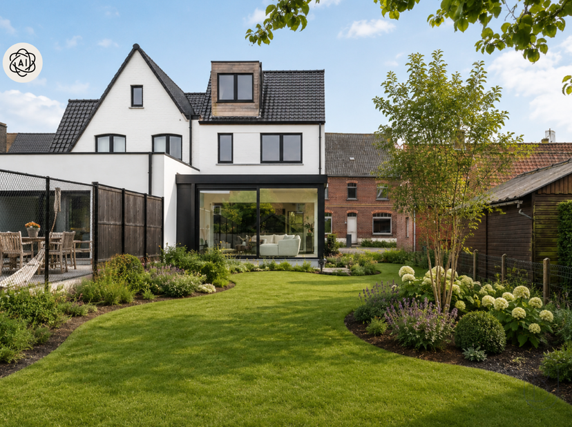Maison neuve de qualité, idéalement située et finie avec style ! (+ 21 % TVA)<br />
Composition : hall d’entrée avec cage d’escalier, vestiaire et toi