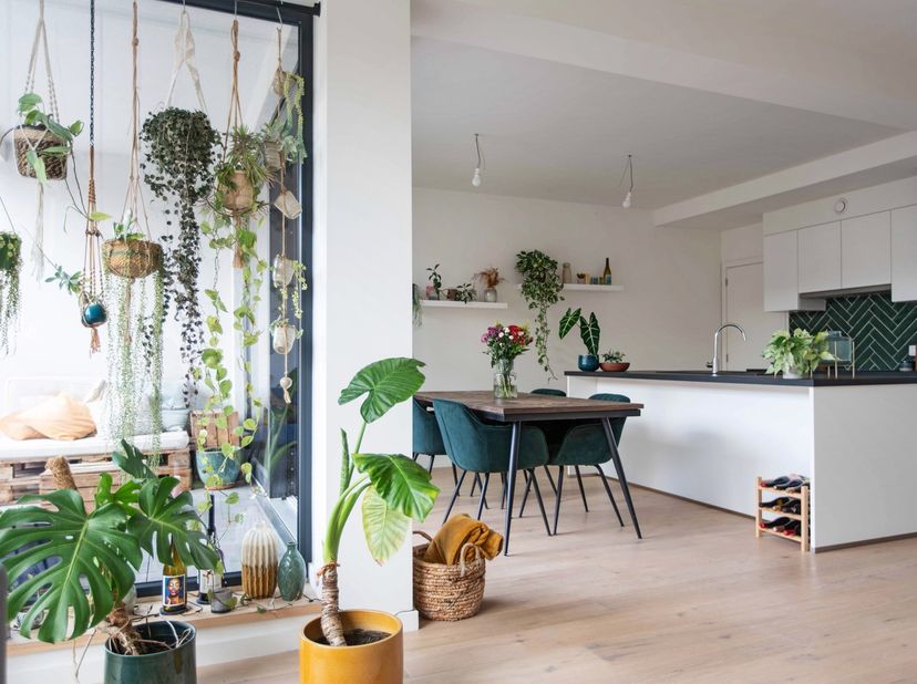 Op het eerste verdiep van dit kleinschalig gebouw vind je dit appartement 96m² dat in 2019 volledig werd vernieuwd. Geen klassieke renovatie maar een