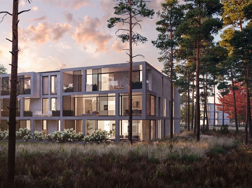 Residentie Konijnenberg: Wonen in het park.<br />
Het project wordt volledig in functie van het bestaande groen gepositioneerd, zodat dit niet geïmpa
