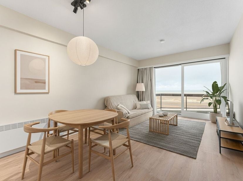 Découvrez ce magnifique appartement au 9e étage dune résidence sur la digue à Blankenberge. Grâce à son emplacement en hauteur, vous profitez dune vue