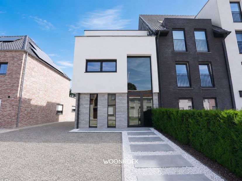 Découvrez cette maison neuve à faible consommation d'énergie (2024), où l'architecture contemporaine, les finitions luxueuses et les techniques durabl