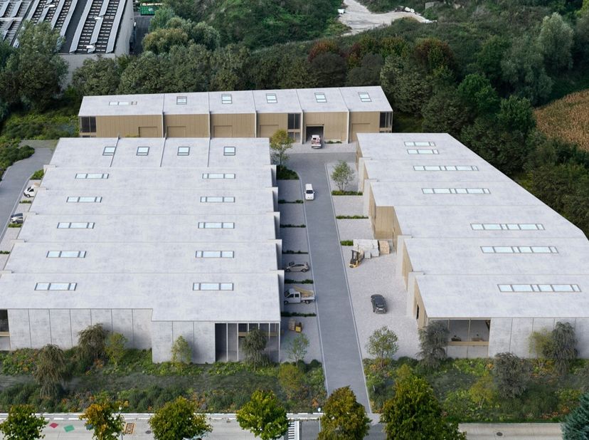 TE KOOP Nieuwbouw KMO-project STEEN bereikbaar via de op- en afritten van de E17.<br />
Oppervlaktes van 144 m² tot 210 m²<br />
Specificaties:<br />