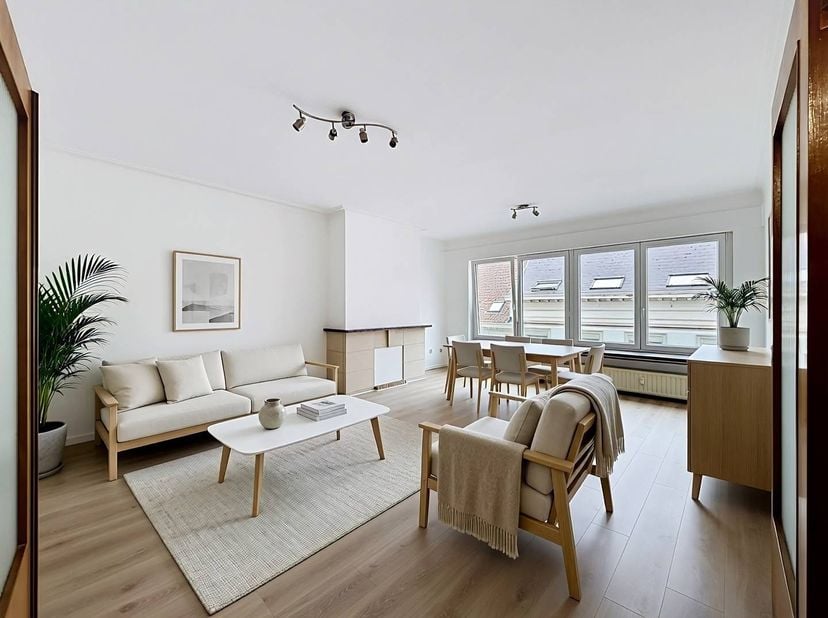 Dit tweeslaapkamer appartement centraal gelegen aan het Sint-Annaplein geniet van een prachtig uitzicht en ideale locatie.<br />
Te voet staat u in ee