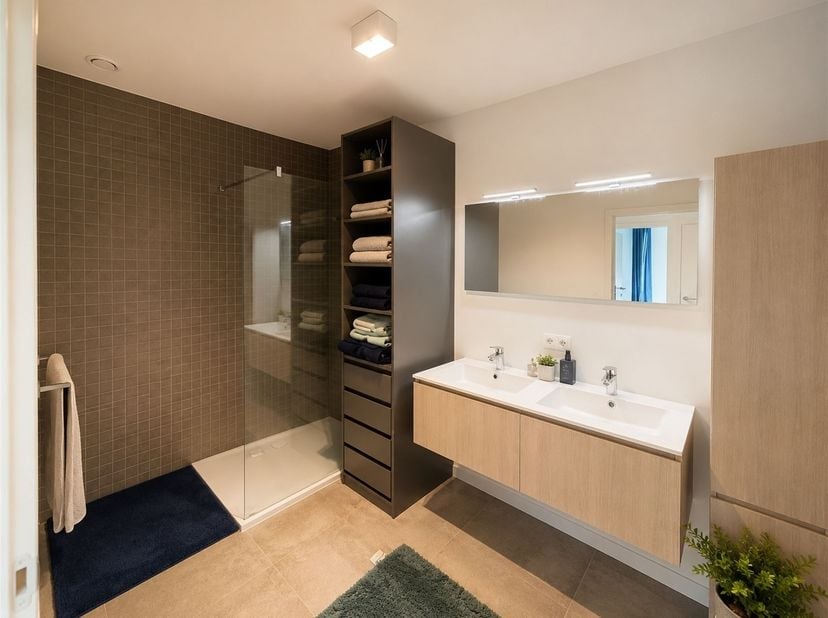 Modern appartement met 2 slaapkamers en terras in Mechelen<br />
<br />
<br />
Dit modern appartement op de eerste verdieping (bereikbaar met de tr