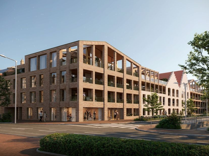 Cet appartement fait partie du projet de construction neuve "De Kaai" à Furnes.<br />
La vue sur le port de plaisance de Furnes, l'architecture modern