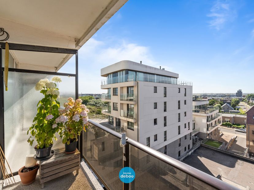 Deze studio is gelegen in de residentie Santhille te Oostende, Zeedijk 336, in een goed onderhouden residentie waarbij recentelijk de inkomhal werd ve