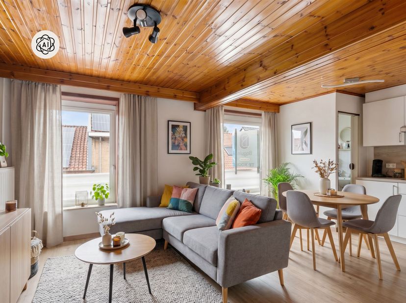 Ontdek dit leuk appartement met aparte slaapkamer, ideaal als eerste woning of investering. De lichtrijke open leefruimte met open keuken, het aparte