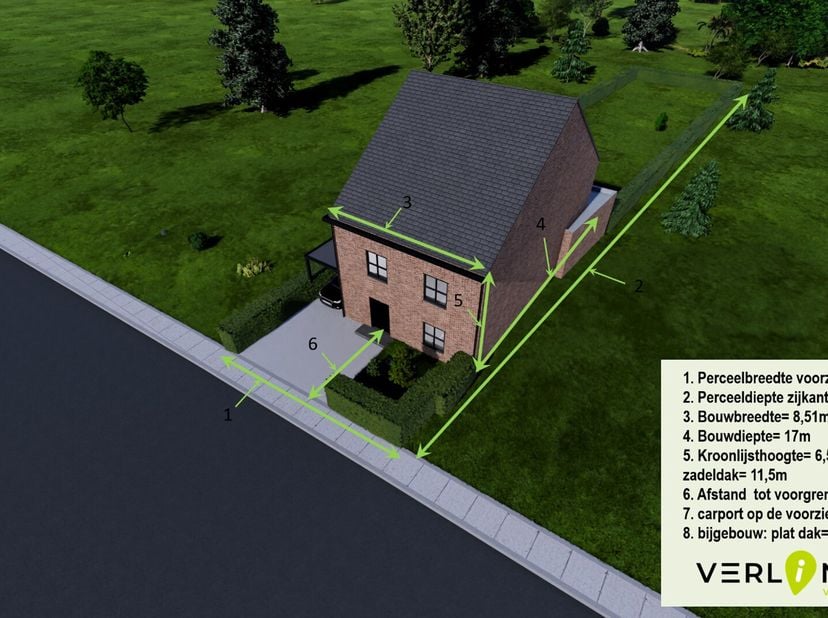 Deze leuke bouwgrond van 863 m² voor halfopenbebouwing is gunstig gelegen in Mol - Achterbos, nabij supermarkten, een basis school, horecazaken,...<br