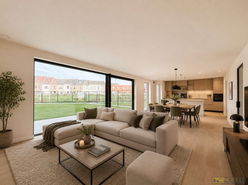 Mogelijkheid voor aankoop à 6% BTW<br />
<br />
LICHTOVERGOTEN NIEUWBOUWAPPARTEMENT met LUXUEUZE AFWERKING op het GELIJKVLOERS in het bruisende centru