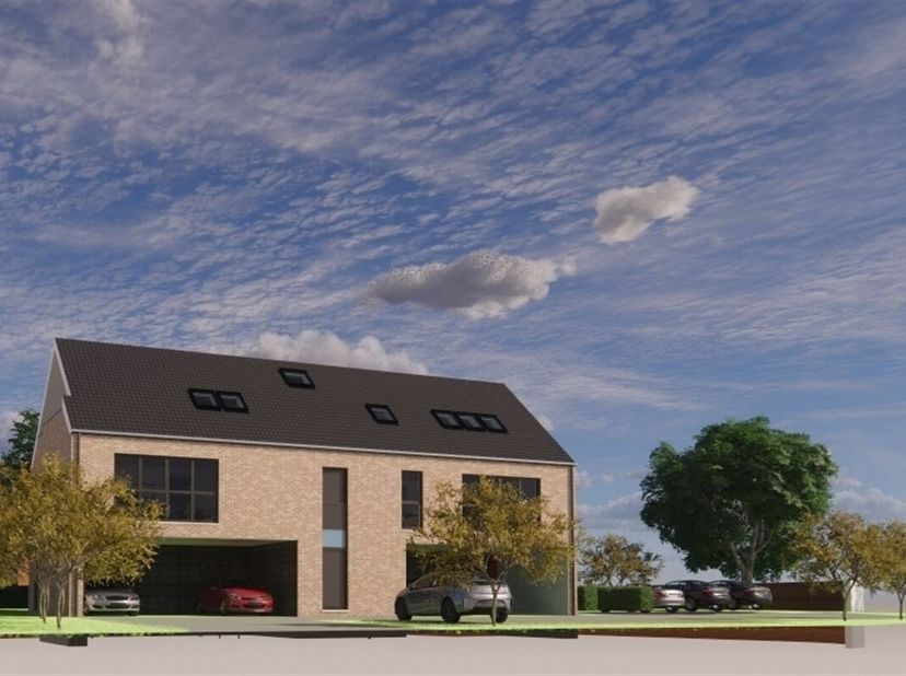 Terrain à bâtir vendu avec permis accepté pour construire 4 appartements et 4 emplacements de parkings. <br />
Il s'agit de 4 logements allant de 75 à