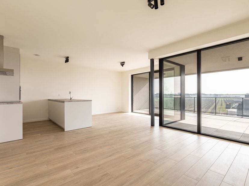 Huurprijs: 1.250 EUR per maand<br />
+ 100 EUR per maand voor ondergrondse autostaanplaats en berging<br />
+ 85 EUR per maand gemeenschappelijke kost