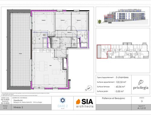                                         Appartement te koop in Glain, € 401.434
