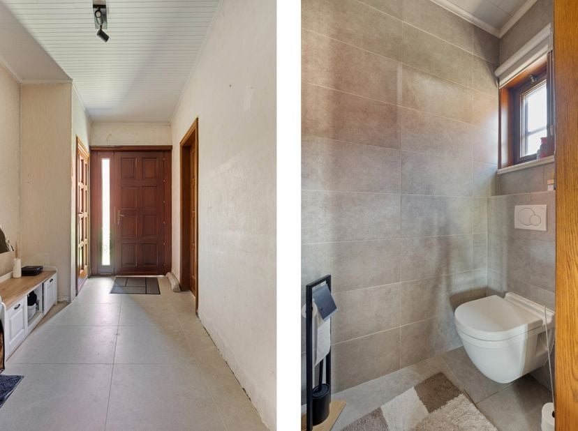 Op een uitstekende locatie te Itegem bevindt zich deze laagbouwwoning op gunstig perceel van 1566 m².<br />
Ideaal gelegen qua woon- werkverkeer met v