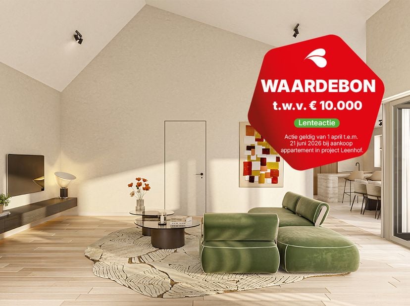 Appartement op de 2e verdieping – 2 slaapkamers – Lichtrijke leefruimte met open keuken – Ruim terras – Handige berging – Warmtepomp, vloerverwarming,