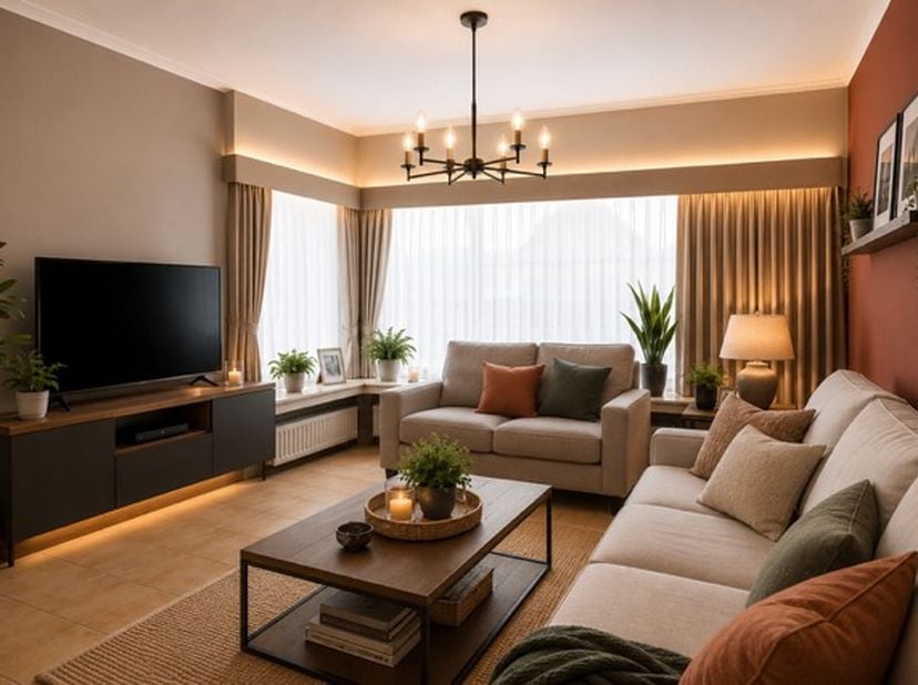 * Eerste foto's zijn renders van hoe de woning eruit ziet na opfrissingswerken.<br />
<br />
Op een centrale locatie bevindt zich deze charmante HOB m