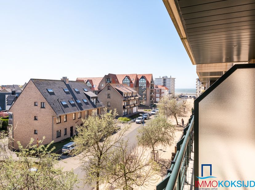 Koksijde-Bains, Résidence Pablo II, Appartement ensoleillé à 2 chambres à coucher et terrasse avec vue latérale sur mer, 4iéme&amp;nbsp;étage avec ascense