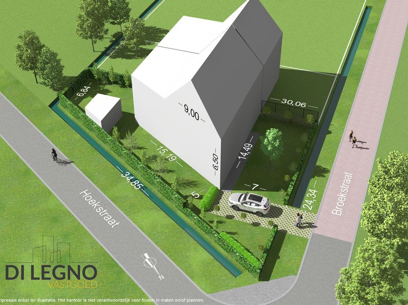 Mooie bouwgrond van 470m² geschikt voor HOB te Schoonbroek<br />
Dit mooie hoekperceel van 470m² bevindt zich in een recente verkaveling vlakbij het c