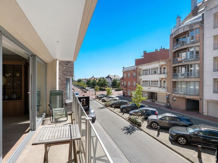 Dit lichtrijke appartement geniet van een aangename ligging op wandelafstand van het Albertstrand en het Rubensplein, met aan de voorzijde een zuidwes