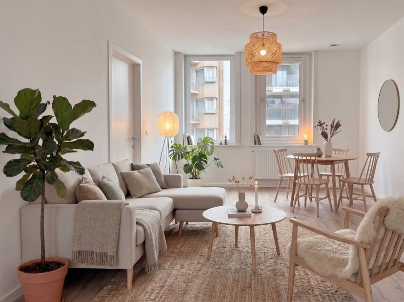 Appartement moderne à Westende- Entièrement rénové<br />
Ce charmant appartement de 54 m² est situé dans la chaleureuse ville côtière de Middelkerke.