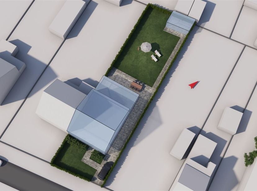 Bijzonder rustig gelegen perceel van 6a59ca voor halfopen bebouwing<br />
<br />
Omgeving:<br />
+ Gelegen in een groene omgeving <br />
+ Omringd