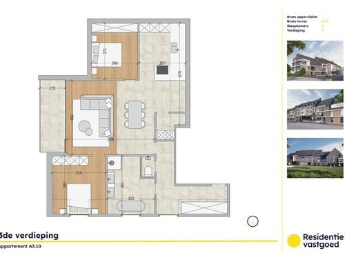                                         Appartement te koop in Oudenburg, € 363.000
