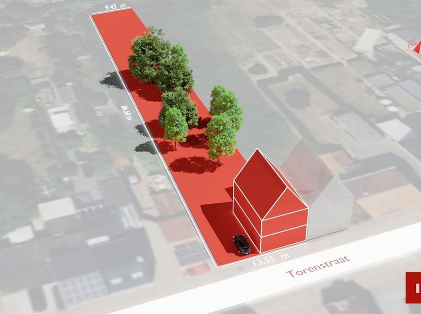 Découvrez ce terrain de 1.000 m² situé dans un environnement calme, idéal pour une maison jumelée.<br />
Le numéro 25 de la Torenstraat se trouve dans