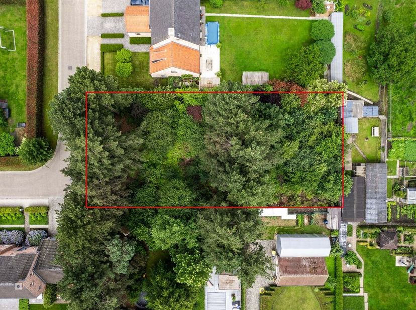 Villagrond gelegen aan de dreef in Noorderwijk<br />
Deze bouwgrond van 1.217m2 met een straatbreedte van 24,5m en diepte van 49,5m is geschikt voor h