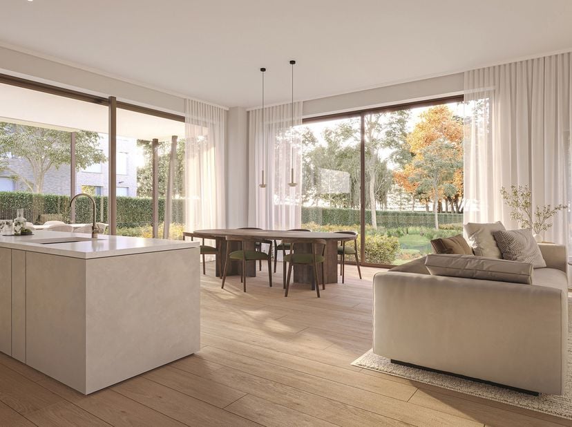 Ruim wonen met ochtendzon en zicht op het groen<br />
In het exclusieve nieuwbouwproject Voerhof ontdekt u dit uitzonderlijk ruime 3-slaapkamerapparte