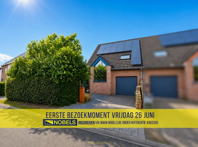 1ste bezoekdag vrijdag 26 juni! Inschrijven kan via www.nobels.be onder referentienummer 4383266.<br />
<br />
INSTAPKLARE EN ENERGIEZUINIGE GEZINSWON