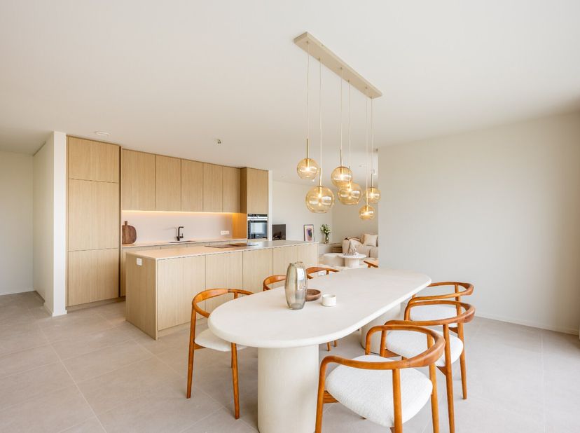 Dit luxueus afgewerkt appartement maakt deel uit van het nieuwbouwproject AQUILO in het klassevolle Sint-Idesbald.<br />
Het energiezuinige karakter w